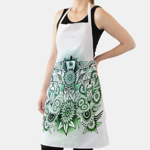 Green Tint für Tribal Design Schürze