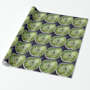 Green Tomato Hearts Geschenkpapier