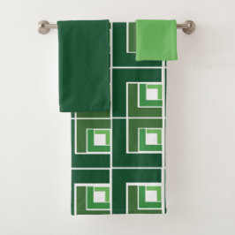 Green Topsy Turvy Badetuch Set