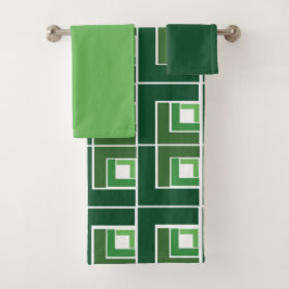 Green Topsy Turvy Badetuch Set