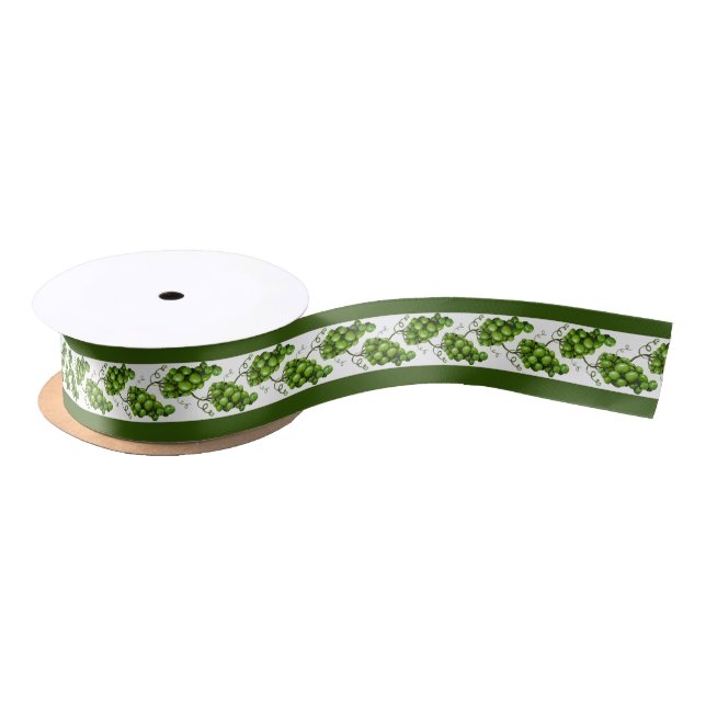 Green Trauben Ribbon Satinband (Spule)