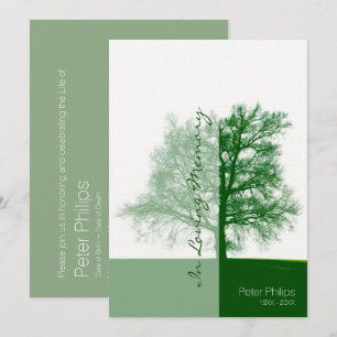 Green Tree 2 - Feier zum Lebensdenkmal Einladung