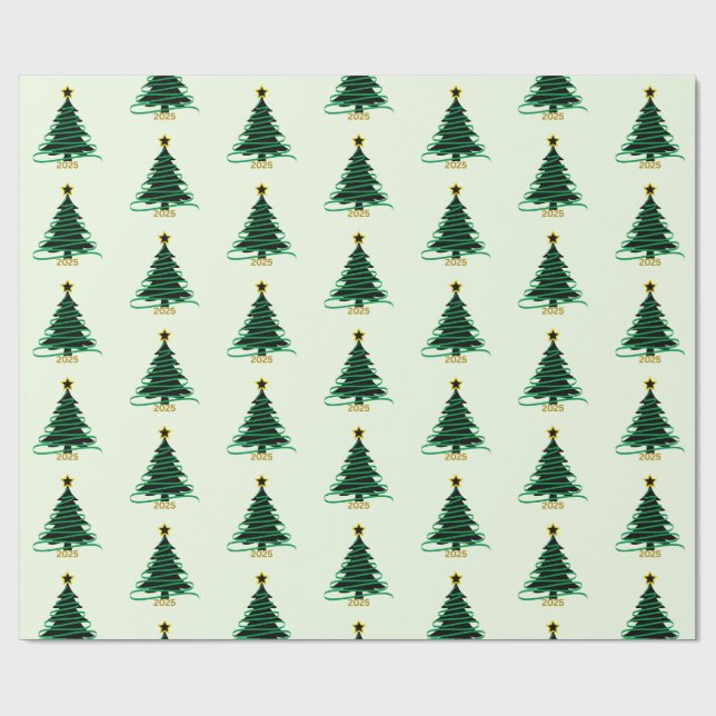 Green Tree Geschenkpapier (Flach)