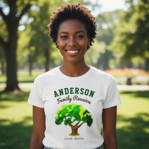 Green Tree Individuelle Name Family Wiedersehen T-Shirt