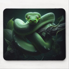 "Green Tree Python" Mousepad