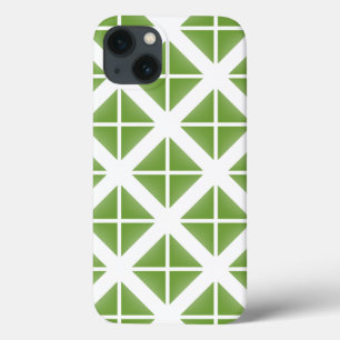 Green Trendy Triangle Pattern Case-Mate iPhone Hülle