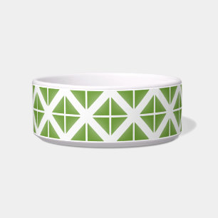 Green Trendy Triangle Pattern Napf