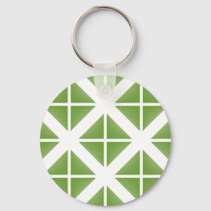 Green Trendy Triangle Pattern Schlüsselanhänger