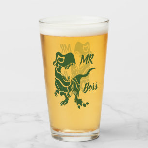 Green Trex the Boss Dino Glas