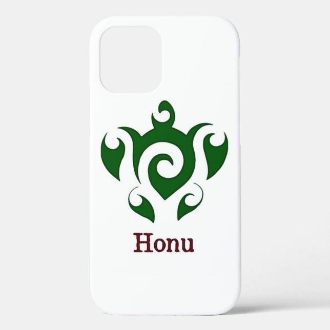 Green Tribal Hawaiian Sea Turtle Case-Mate iPhone  Case-Mate iPhone Hülle (Rückseite)