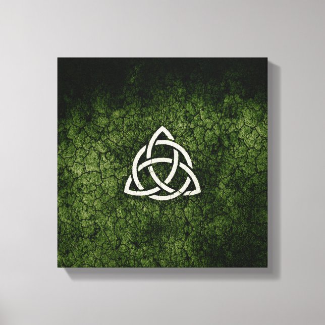 Green Triquetra Leinwanddruck (Vorderseite)