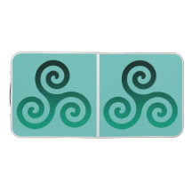 Green Triskele Alte keltische Symbol Minze