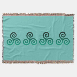 Green Triskele Alte keltische Symbol Minze Decke