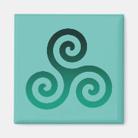 Green Triskele Alte keltische Symbol Minze