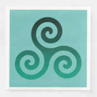 Green Triskele Alte keltische Symbol Minze