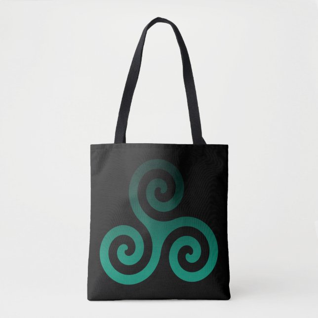 Green Triskele Black Tasche (Vorderseite)