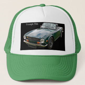 Green Triumph TR6 Classic Sports Car Truckerkappe