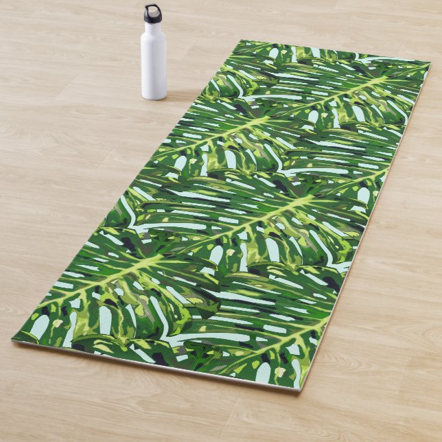 Green Tropical Blätter Yoga Mat Yogamatte (Beispiel)