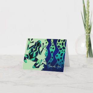 Green Tropical Frosch Vielen Dank - Leere Dankeskarte