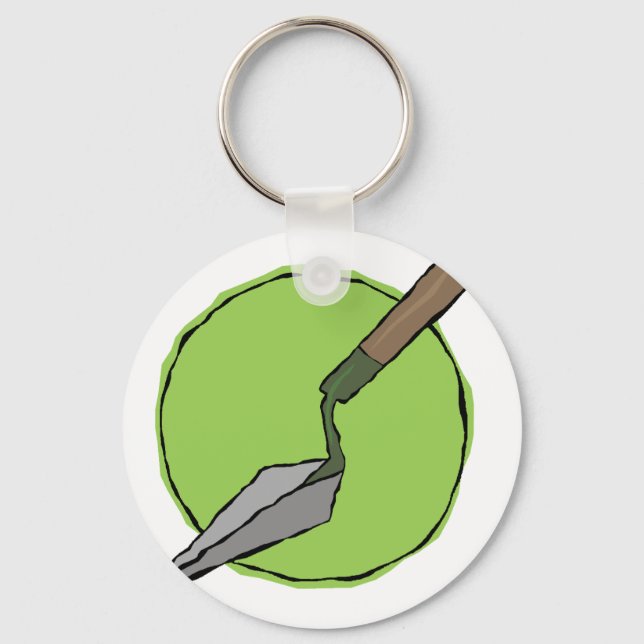 Green Trowel - Archeologist's Toolkit Schlüsselanhänger (Vorderseite)