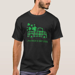 Green Truck Clovers St. Patrick's Day Leprechaun R T-Shirt