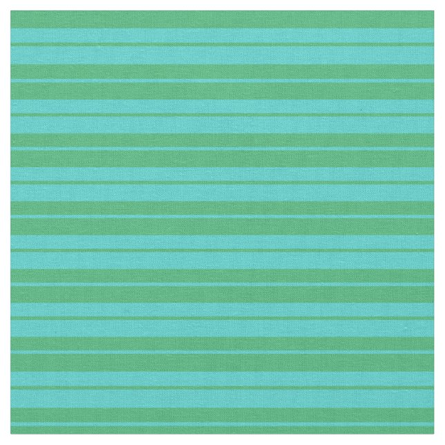 Green & Turquoise Streifen/Linienmuster Stoff (Nahaufnahme)