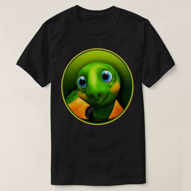 Green Turtle Baby 3D T-Shirt (Design vorne)