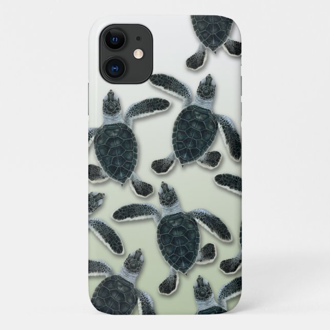 Green Turtle iPhone Case (Rückseite)