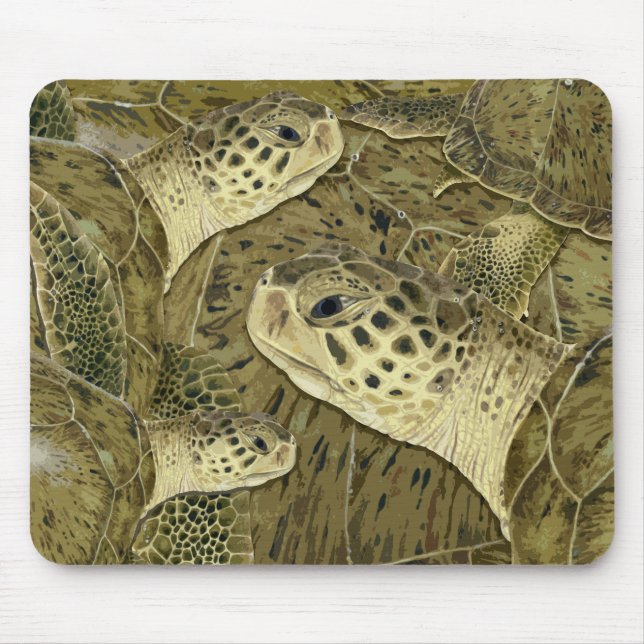 Green Turtle Mouse Pad Mousepad (Vorne)