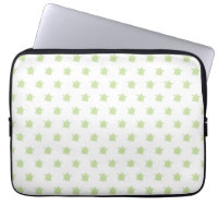 Green Turtle Pattern Laptop Sleeve