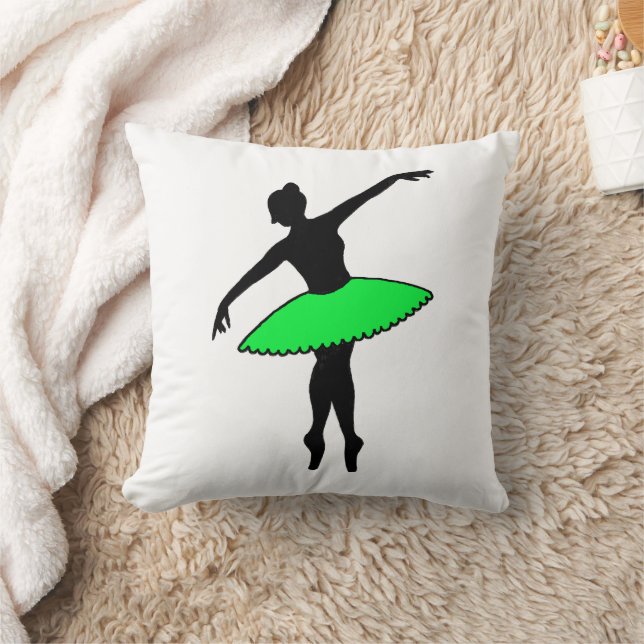 Green Tutu Ballet Dancer Ballerina Tanzlehrer Kissen (Decke)