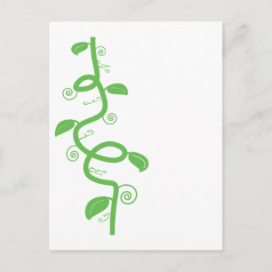 Green und Beanstalk Postkarte