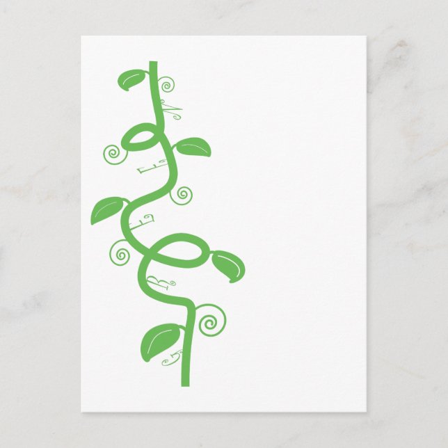 Green und Beanstalk Postkarte (Vorderseite)