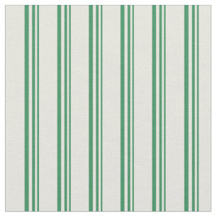 Green und Beige Streifen Stoff