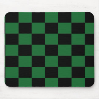 Green und Black Checkered Mousepad