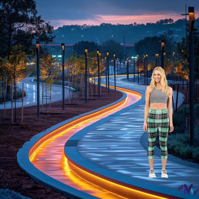 Green und Black Plaid Scottish Tartan Pattern Capri Leggings (Von Creator hochgeladen)