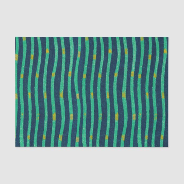 GREEN UND BLAU-Zwirnpapier Seidenpapier (Vorderseite)