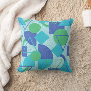 Green und Blue Bauhaus Style Kissen