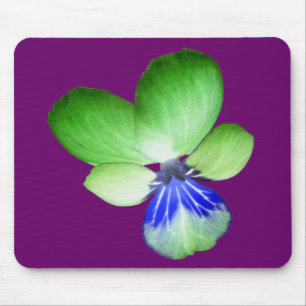 Green und Blue Pansy Mousepad
