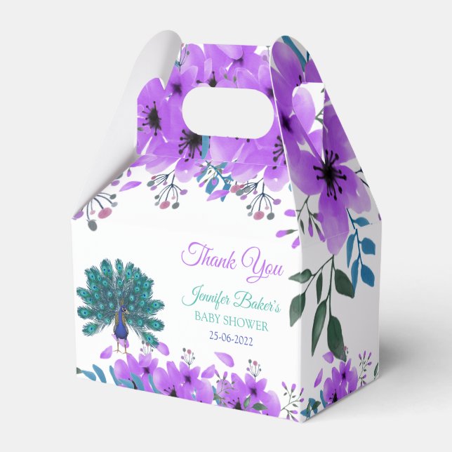 Green und Blue Peacock | LILA BLUME Geschenkschachtel (Vorderseite)