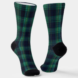 Green und Blue Scottish Tartan Kariert Socken