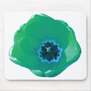 Green und Blue Tulip Mousepad