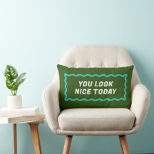 Green und Blue Wavy Frame Zwei Komplimente