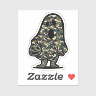 Green und Brown Camouflage Ghost Aufkleber