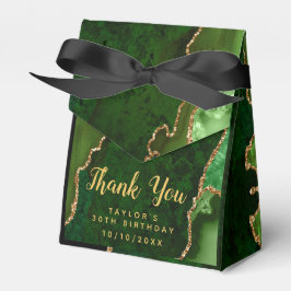 Green und Gold Agate Geburtstag Vielen Dank Geschenkschachtel