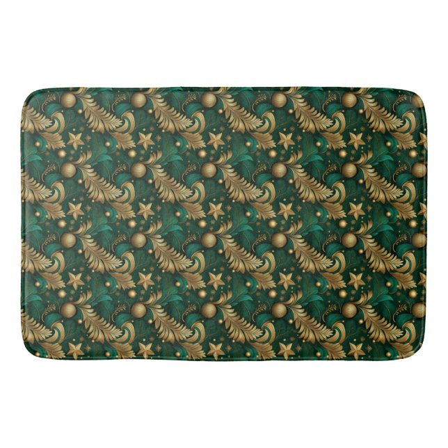 Green und Gold Bath Mat Badematte (Vorderseite)