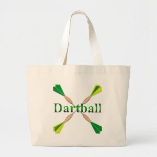 Green und Gold Dartball Darts Jumbo Stoffbeutel