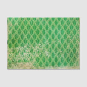 Green und Gold gestörte Art Deco Seidenpapier