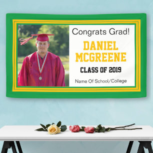 Green und Gold Grad One Foto Banner