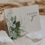 Green und Gold Leaf Script Danke Karte<br><div class="desc">Wir haben diese Grün-und Blattgold-Skript danke Ihnen Karte zu vervollständigen Ihre einfache und elegante boho Hochzeit. Es zeichnet sich durch moderne, grüne und weiße Eukalyptusblätter, Farnfolien, eine prächtige Blume und minimale Blätter aus Goldfolie aus. Diese Elemente geben das Gefühl eines skurrilen, bezaubernden Waldes, perfekt für jede rustikale, böhmische Hochzeit! Fühlen...</div>